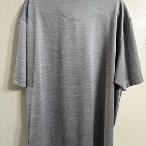 PGA Tour Men's Gray Short-Sleeve Polo.